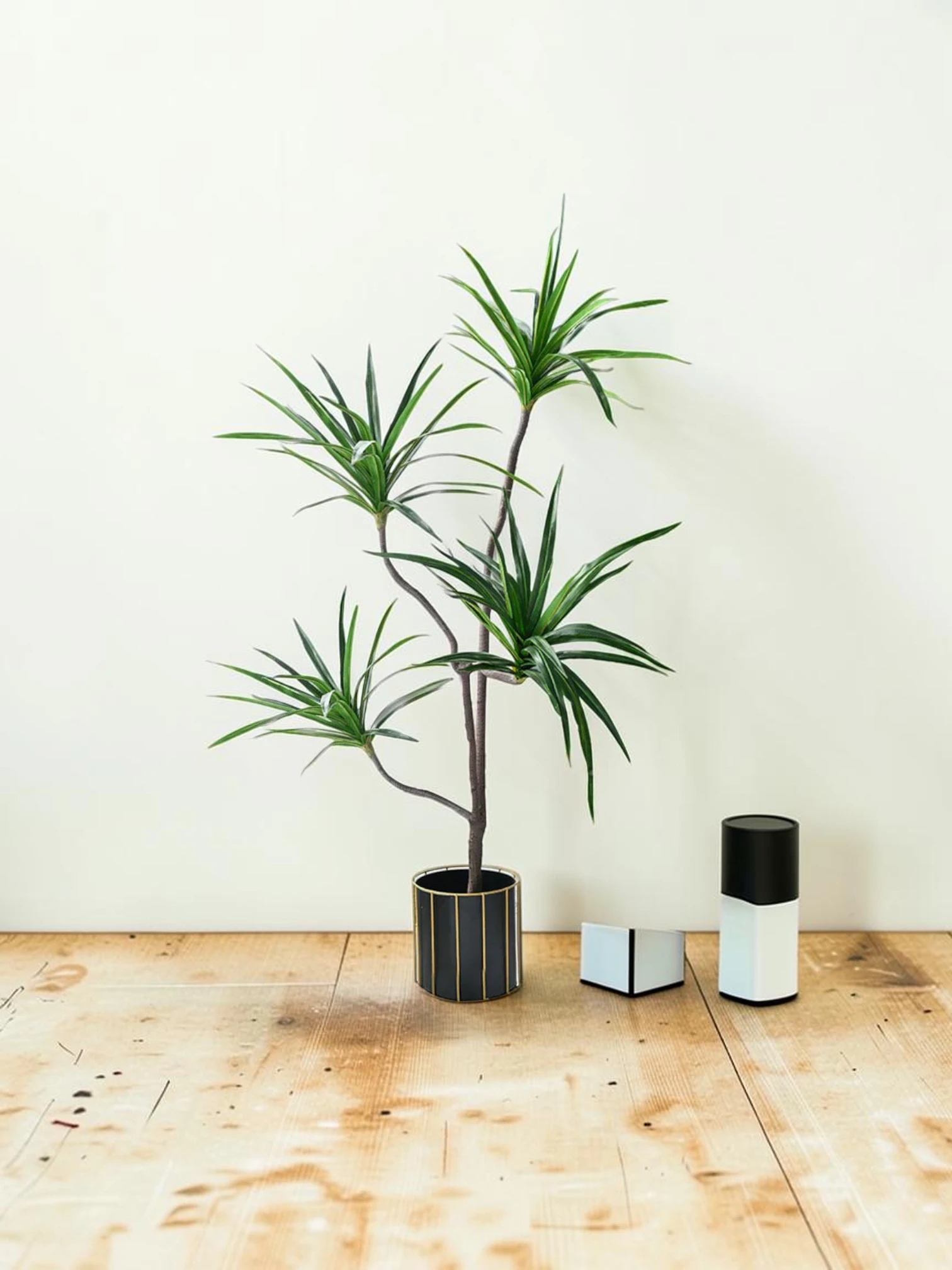 zorventhynis 180cm Realistic Artificial Dracaena, Rubberised Silk Cloth and Iron Wire, Home Decor