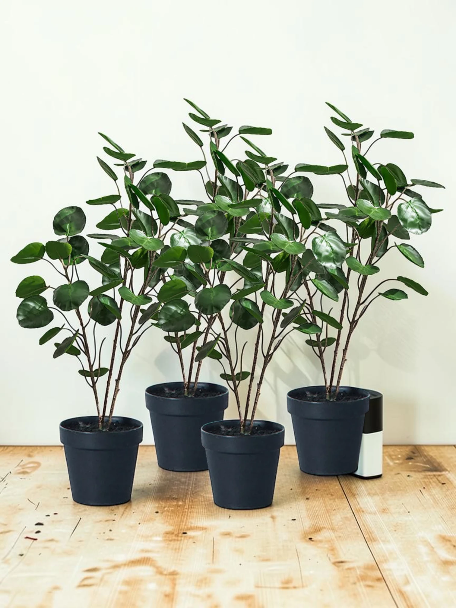 zorventhynis Artificial Tree Potted Plant 95cm Nordic Style Simulation Tree Set of 4