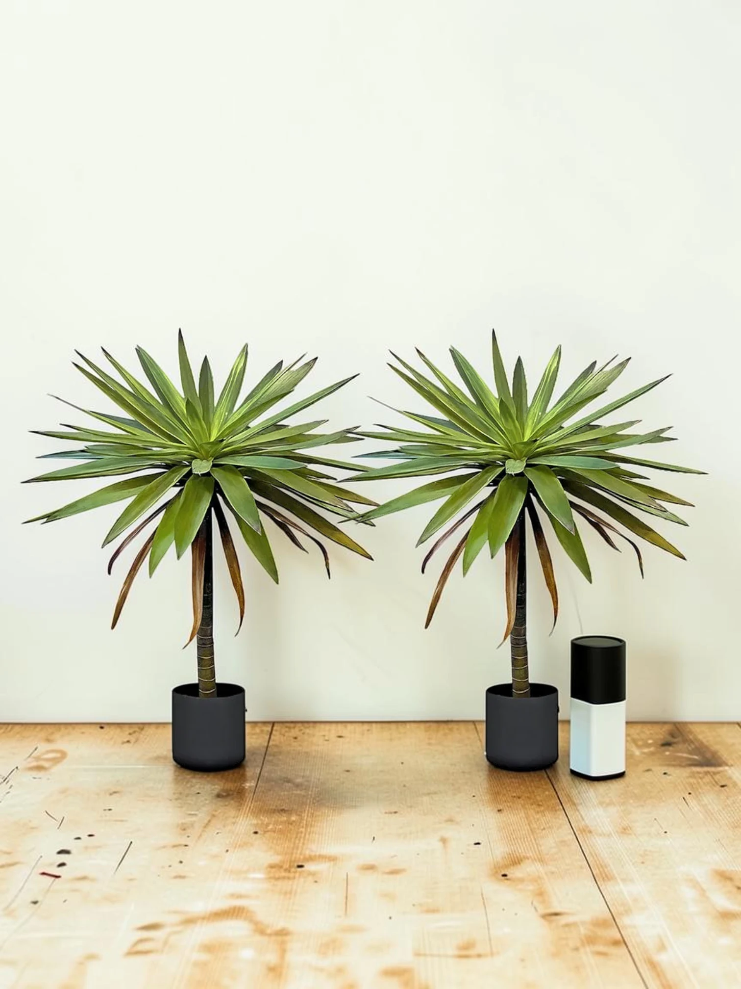 zorventhynis Artificial Yucca Tree 90cm Faux Palm Lily Plant Set of 2
