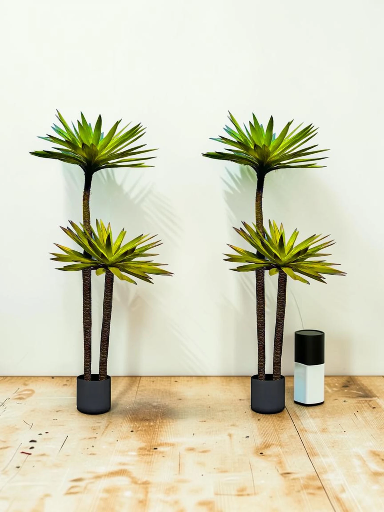 zorventhynis 2-Pack 150cm Artificial Yucca Tree Giant Palm Lily Faux Plant for Home Decor